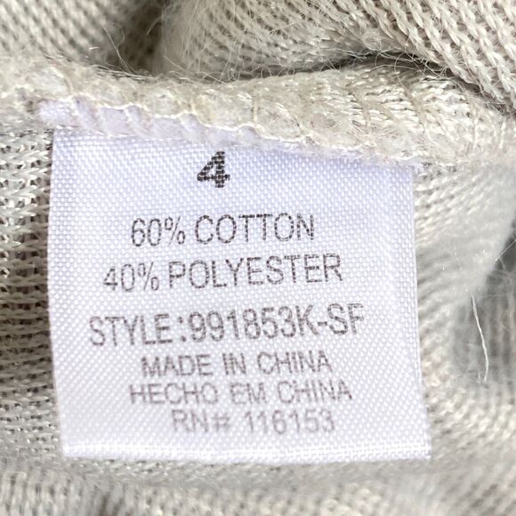 Girls Size 4 4T Unicorn Sweatshirt Sequins Pink Sweater Lot of 2 Winter Clothes - Picture 6 of 11